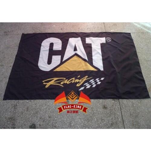 For Cat Racing flag, 100% polyster 90*150 CM flag,flag king