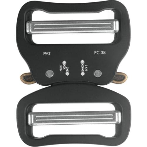 38mm Two-way Adjustable Buckle Outdoor Tactical zinc Alloy quick release Without sewing mens Nylon Belt Buckle