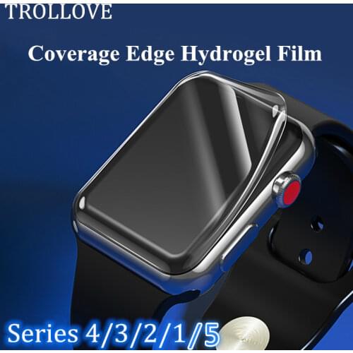 Clear Full Coverage Protective Hydrogel Film for iWatch 2 3 4 5 40MM 44MM Screen Protector Cover for Apple Watch 38mm 42MM