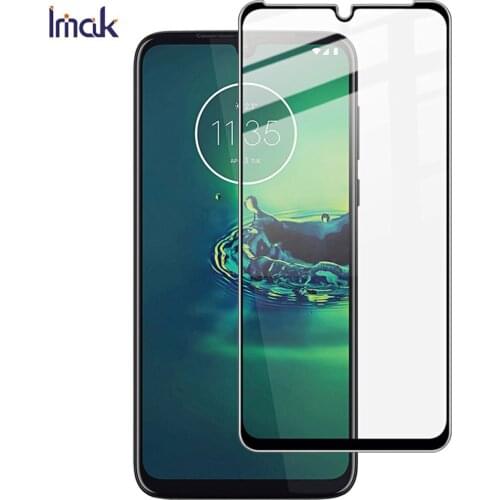 Imak Pro+ Full Screen panel Glue Tempered Glass For Motorola Moto G8 Plus Play One Macro oleophobic