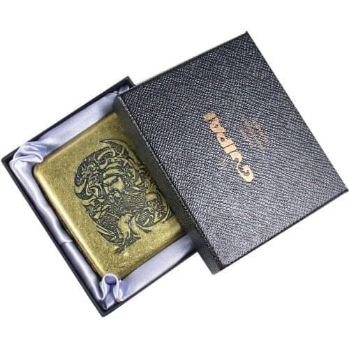 Fashionable and Luxurious Cigarette Case Portable Metal Cigarette Case Creative Ultra-thin Cigarette Case To Give Men Best Gift