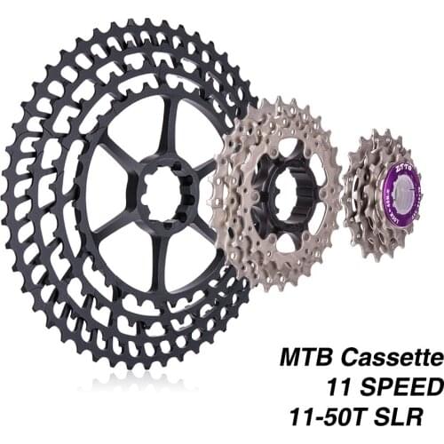 MTB 11 Speed SLR Cassette 11-50T Ultralight 350g Wide Ratio CNC 11S Freewheel Mountain Bike Bicycle Parts for SRAM XX1 m9000