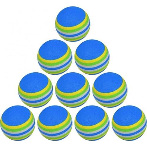 10Pcs Colorful Soft EVA Golf Ball Indoor Exercise Sport Training Tool Accessory golf balls2021New hot golf Balls for golf Aid