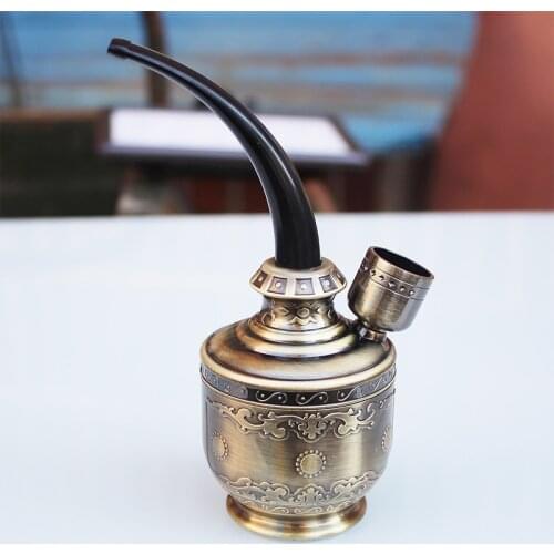 GERUI Portable Acrylic Resin Hookah Shisha Water Pipe Tobacco Bowl Smoking Pipes Shisha Accessories Gift For Father Husband