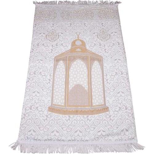 Authority-the Abraham Pattern Luxury Prayer Rug-Cream