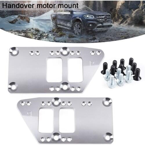 Silver Universal LS Engine Mounts Billet Aluminum LS Swap Kit LS Adapter A Set LS2 LS3 LS6 for Chevelle Camaro Nova RS-EM1021