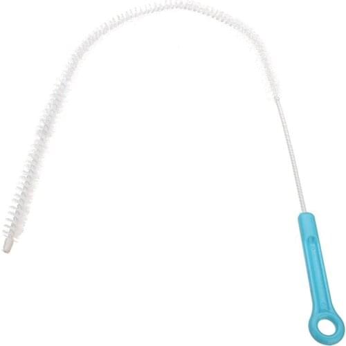 Pipe Cleaning Brush Sewer Dredger Sink Overflow Drain Freely Bathroom Hair Cleaner Removal Steel Unblocker Tool Bendable Ki L1P6