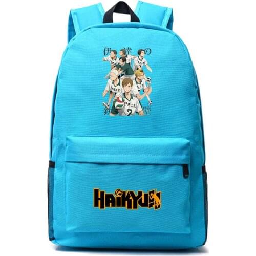 Teenager Boys Girls Schoolbag Haikyuu Anime Backpack Cosplay Shoulder Bag School Student Schoolbag Travel Daypack Back To School