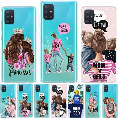 Spuer MAMA Baby Mom Girl Silicone Case For Samsung Galaxy A01 A51 A71 A50 A70 S20 Plus S20 Ultra Note 10 Lite Pro Soft TPU Cover