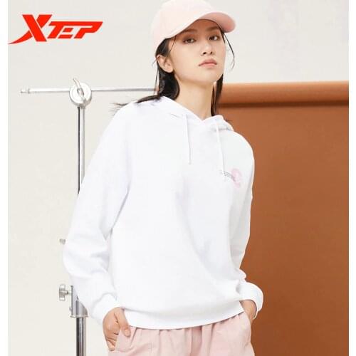Xtep Sports Sweatshirt Atumn Winter 2020 New Arrival Womens Trend Loose Hoodie Casual Top 880328050032