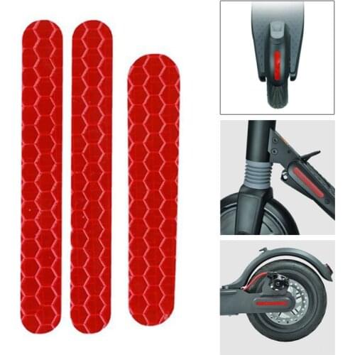 Electric Scooter Reflective Sticker Reflect Light Paster Decals Night Safety Warning Strip new