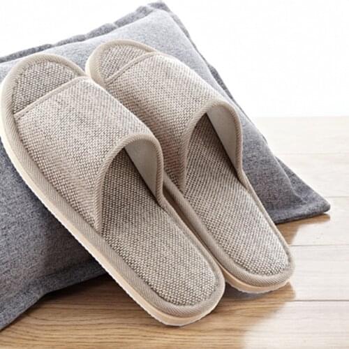Portable Casual Soft Flat Slippers Unisex Womens Mens Couples Fashion Casual Home Slippers Indoor Floor Flat Shoes Sandals Plus