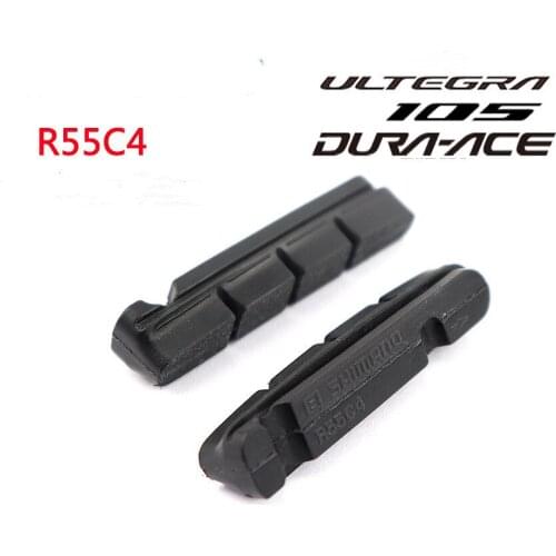 Shiman0R55C4 Dura-ace Ultegra 105 R55C4 aluminum rim road bike cycling cartridge brake shoes made of genuine goods brake pads
