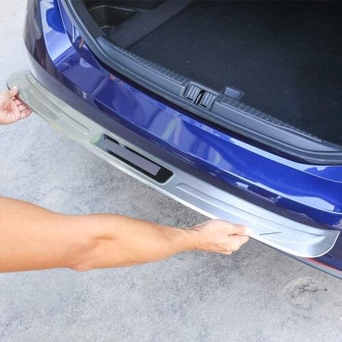 Stainless Steel Exterior Rear Bumper Protector Plate With Label For Alfa Romeo Giulia 2017-2018 Car Accessories