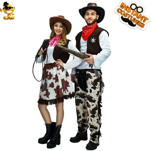 Western Rodeo Clothes Cowgirl Halloween Costume for Adult Women Role Play Theme Party Outfit