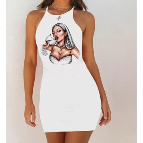 Women Clothes 2020 Dress Sexy Cute Love Dog Paw Print Night Club Dress Vestidos Bodycon Evening Party Mini Dress Mujer Plus Size