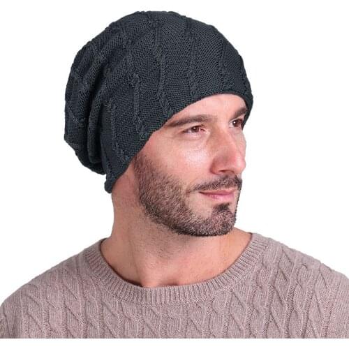 Winter Hats For Men Beanie Men Skullies Bonnets India Stretch Turban Hat Knitting Loss Head Scarf Wrap Invierno