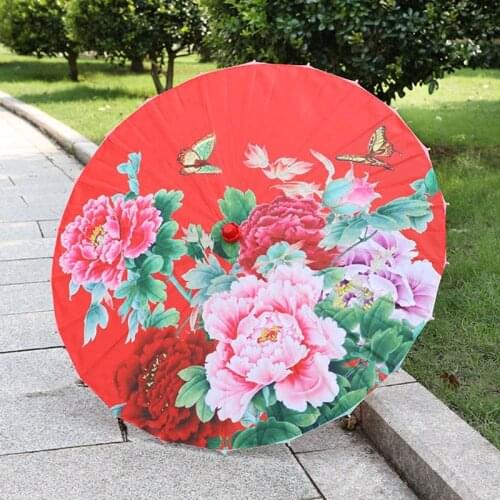 Art Umbrella Japanese Ancient Dance Umbrella Decorative Umbrella Chinese Style Peach Blossom Umbrella Painted Umbrella