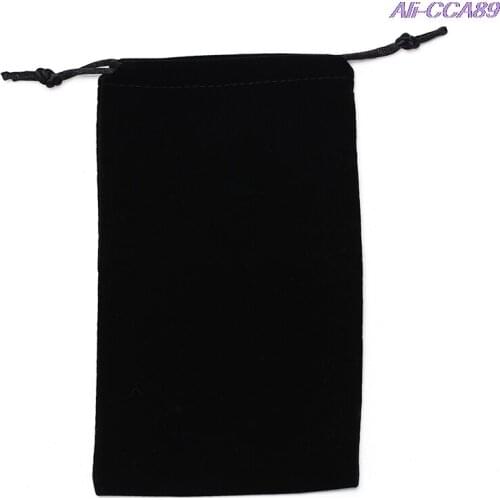 1PCS 19.5cmx11cm Six-Pointed Star Pattern Velvet Tarot Card Storage Bag Beam Cards Loading Various Board Game Cards Black