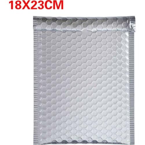 18*23cm Bubble Buffer Self Adhesive Seal Bags PE Waterproof Plastic Cellophane Bags Gifts Bag Candy Pouch Jewelry Packaging 50pc