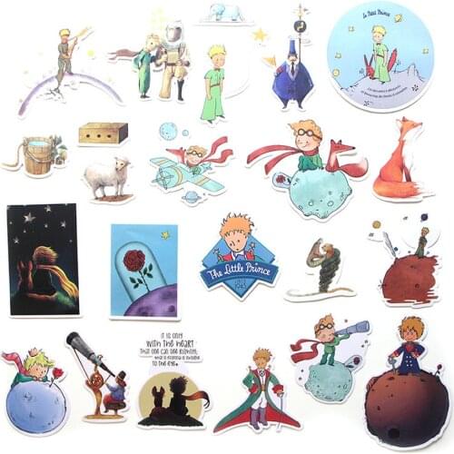 23Pcs Little Prince Paster Collection 90s Decals Scrapbooking Kids Toy DIY Phone Motorcycle Waterproof Stickers