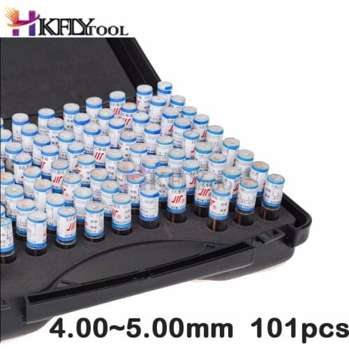 4.00~5.00mm 101pcs/box Steel Pin Gauge Pin 4-5mm Step 0.01mm measure gauge Pin Measuring Tool