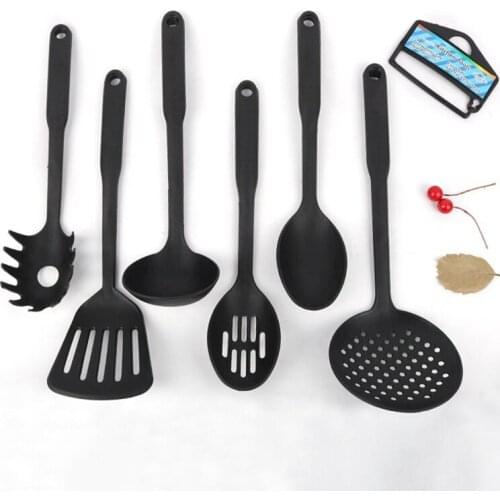 6Pcs/Set Plastic Spatula Kitchen Tool Cookware Shovel Tool Non-stick Soup Spoon Kitchen Tools Set