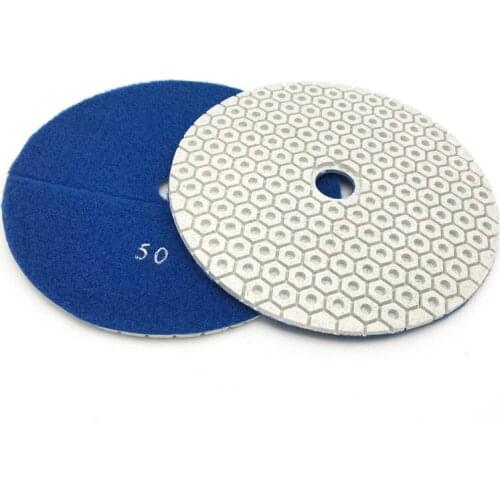 Wet Diamond Polishing Pads 7 Inch 180mm A Set For Granite Concrete Marble 7PCS