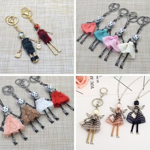 Stocks Great Promotions！！Top-rated Lovely Cloth Dress Doll Necklace Women Jewelry Gifts Statements Bijoux Accessories New 01