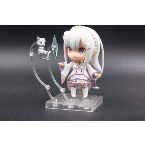 Anime Re : Life in a different world from zero Emilia Kawaii Cute Action Figure Toys 10cm