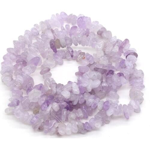 High Quality 5-8mm Natural Amethysts Freeform Gravel Loose Beads 15'' for Jewelry Making DIY Earring Bracelet Necklace Accessory