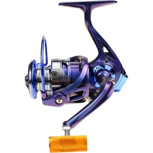 Colorful Spinning Reel with No Gap 5:2:1 Fishing Reels Aluminum Alloy Brass Swap Left Right Fold Fishing Wheels Fish Supplies