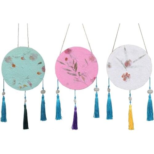 DIY Wooden Portable Lantern Lamp with Tassel for Chinese New Year Spring Festival Mid-Autumn Party Celebration Home Decoration