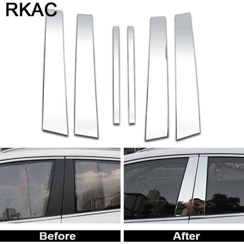 For KIA Sportage 4 QL 2018 2017 2016 Car Window Center Pillar Sticker Trim External Decoration In Auto Accessories Car-styling