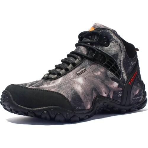 Men Hot Sale Outdoor Waterproof Camouflage Trekking Shoes Anti-wear Non-slip Sports Climbing Camping Male Tactics Hiking Boots