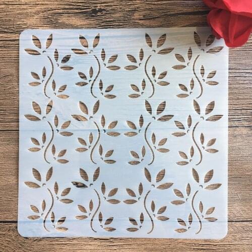 20 *20 cm DIY Branches craft mandala mold for painting stencils stamped photo album embossed paper card on wood, fabric, wall