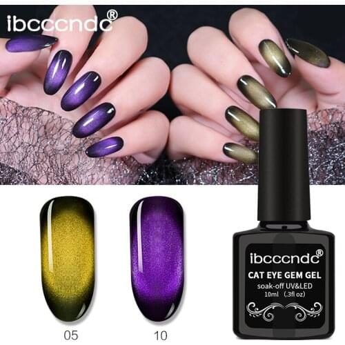 10ml 3D Cat Eye Gem Gel Lak Gel Polish Varnish UV LED Nail Gel Polish Vernis Semi Permanent Lacquer need Top Base Coat Magnet