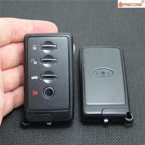 PINECONE Key Housing for Subaru Forester Outback Legacy 4 Button Uncut Brass Blade Replace Remote Car Styling Key Fob Shell