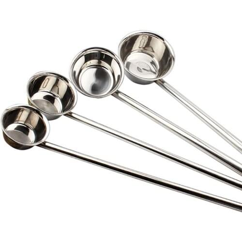 Stainless Steel Long Handle Water Ladle Kitchen Big Capacity Water Bailer Kitchen Tools Mirror Polish Soup Milk Scoop Tableware