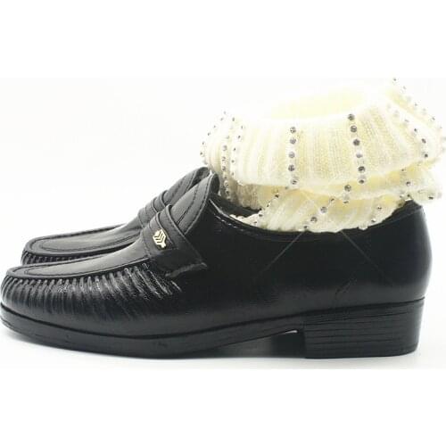 Rare Fashion Crystal MJ Micheal Jackson Billie Jean Baggy Ankle handmade 100% For Collection Show