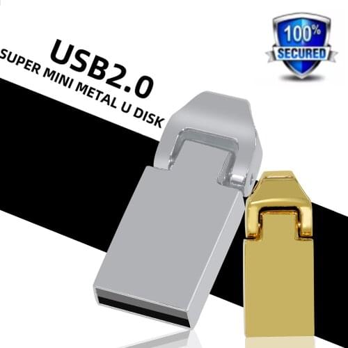 Metal Mini USB 2.0 Flash Drive 128GB 64GB 32GB 16GB 8GB Pen drive Cle USB Flash Stick usb 2.0 Pen Drive over 10pcs free logo