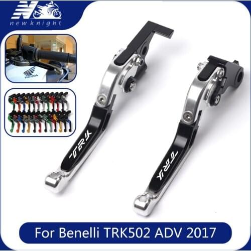 Motorcycle Folding Extendable CNC Aluminum Moto Adjustable Clutch Brake Levers For Benelli Jinpeng 502 TRK502 TRK 502 ADV 2017