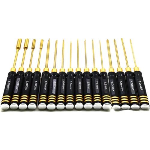 HSS Titanium M3 M4 Premium Hexagonal Screw&Socket Drivers RC Car Tool Set