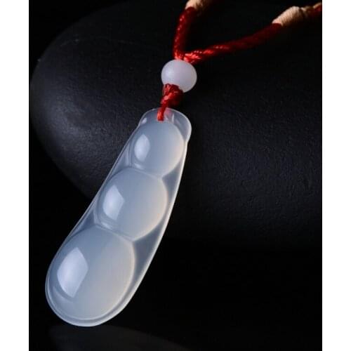 Natural Ice Chalcedony Fruity Pendant Jadeite Pendant Womens Pants Necklace Pendant
