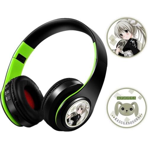 Popuplar Anime Yosuga no Sora Kasugano Sora Wireless Bluetooth Headset Mobile Phone Headphones Gaming Earphone Cosplay 2D Fan