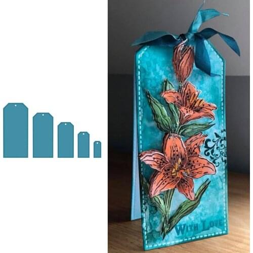 Contemporary Tags Metal Cutting Dies Stencil For Scrapbooking Album Photo Paper Cards Crafts Handmade New 2019 Die Cut Emboss