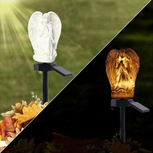 LED Angel Solar Lawn Light Outdoor Waterproof Landscape Decorative Lawn Light For Garen Park Home Christmas Solar Led Lawn Light