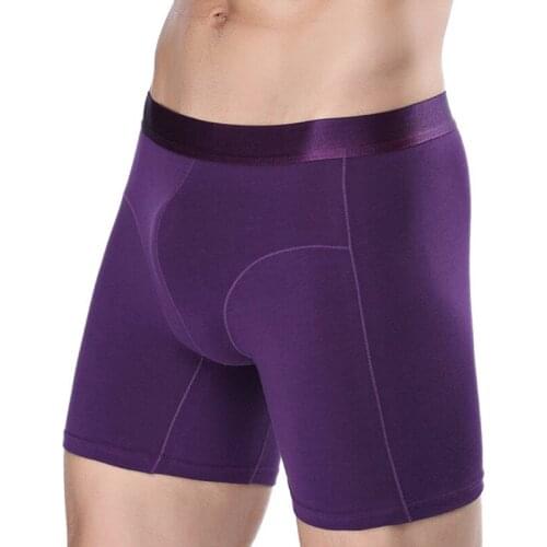 Long Boxer Shorts Panties Man Underwear Anti Wear Leg Running Underpants Men Natural Cotton Comfortable Soft Fitness Shorts XXXL