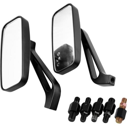 2 PCS Universal 8mm 10mm Motorcycle Rear view Side Mirrors for Har-ley Honda Yamaha Kawasaki Street Sports Bike Chopper Cruiser