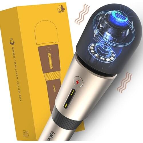 Leten Vagina Vibrators for Woman Heating Female AV Magic Wand Massager Vibrating Dildo G Spot Clitoris Stimulator Adult Sex Toys